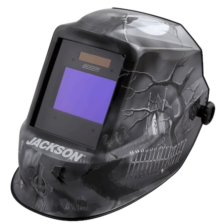 Jackson Safety Premium Graphic Welding Helmet -ADF Fixed Shade 10, 6 Feet Under 47100